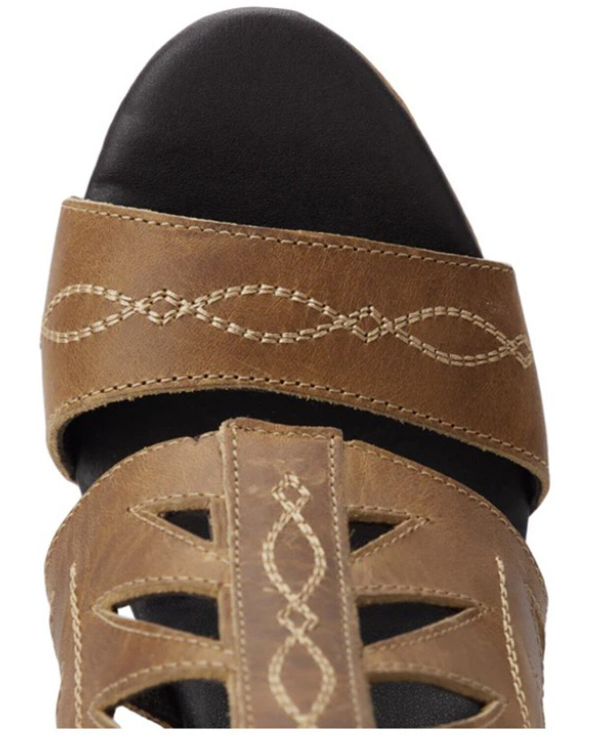 Image #6 - Lane Women's Becca Wedge Sandals, Brown, hi-res