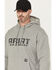 Image #2 - Ariat Men's Rebar Workman Drive Hooded Sweatshirt - Tall, Grey, hi-res