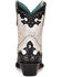 Image #4 - Corral Women's Black Overlay & Studs Western Boots - Round Toe, Black/white, hi-res