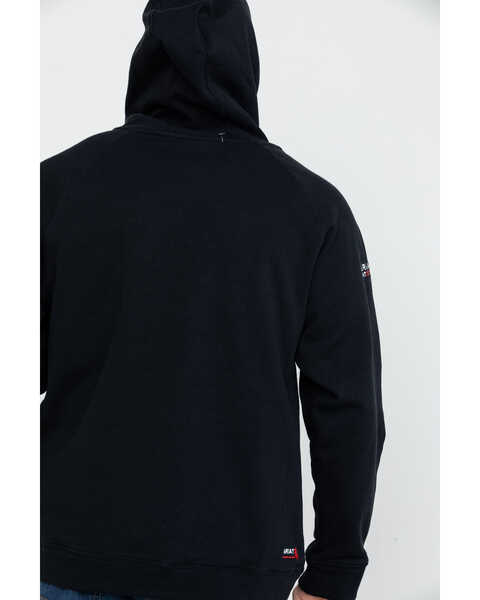 Image #2 - Ariat Men's FR Primo Fleece Logo Hooded Work Sweatshirt - Big , Black, hi-res