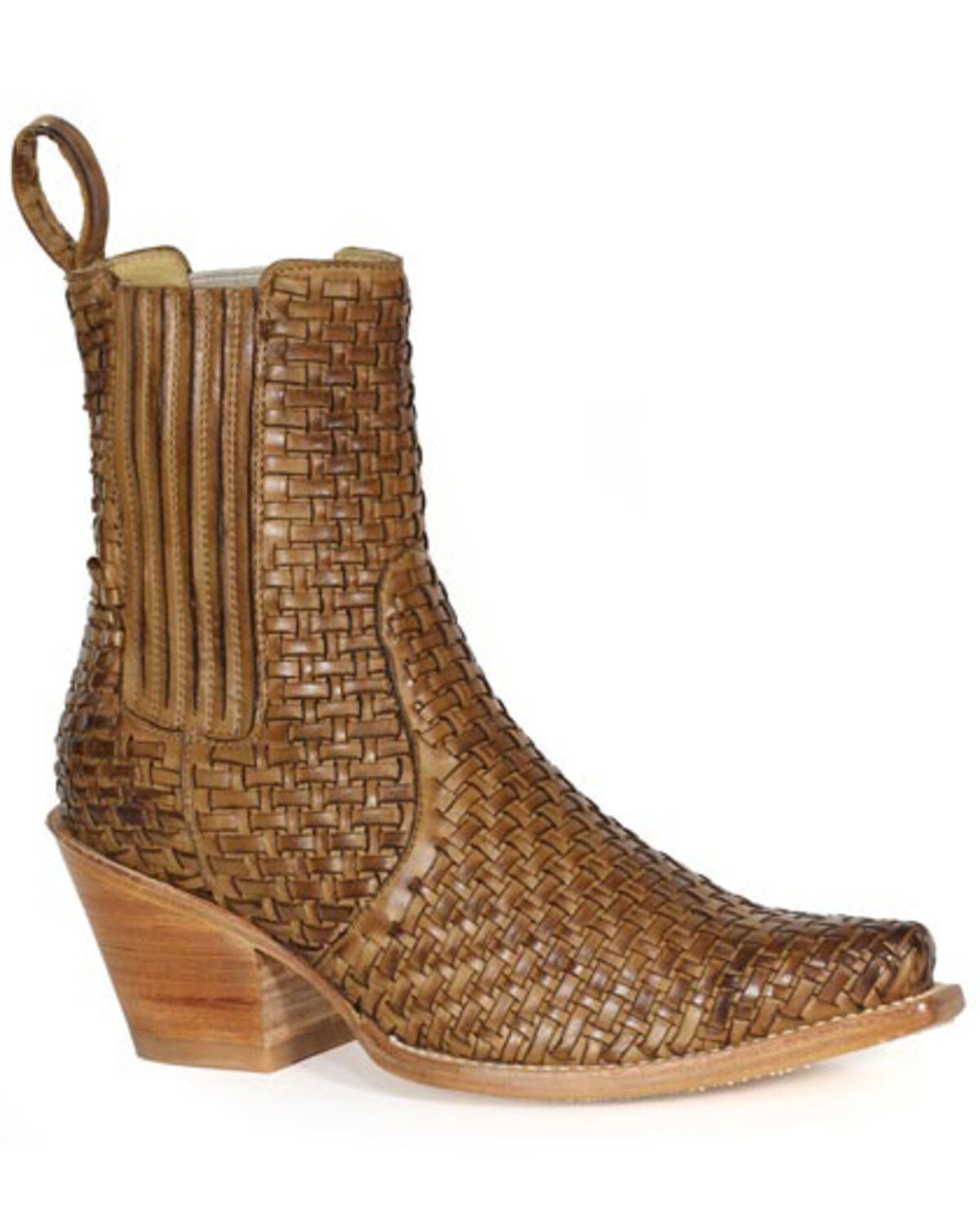 Image #1 - Stetson Women's Abby Western Booties - Snip Toe, Brown, hi-res