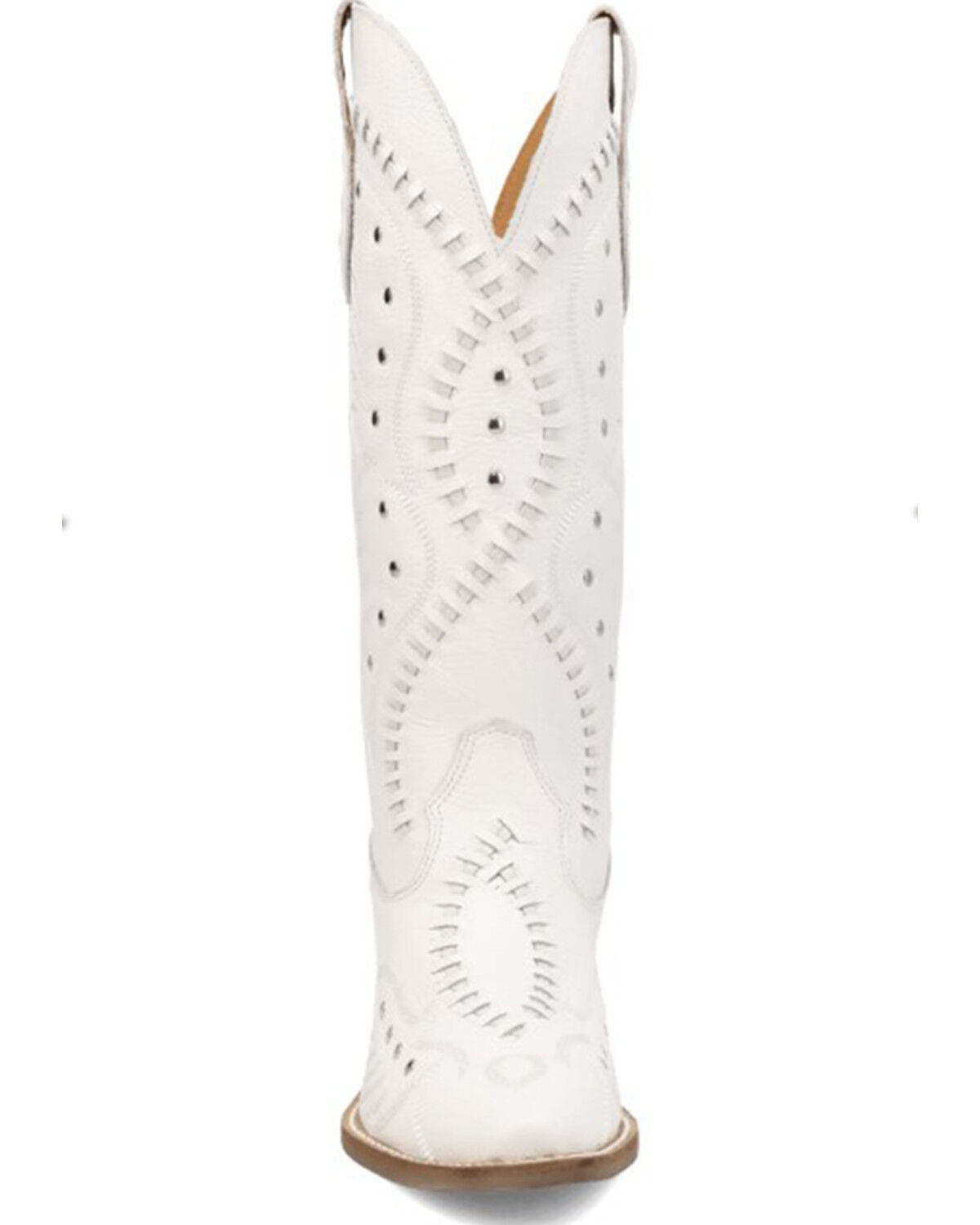 Image #4 - Dingo Women's Pretty 'N Pink Western Boots - Snip Toe, White, hi-res