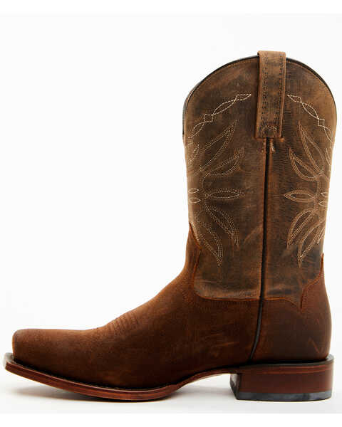 Moonshine Spirit Men's Pancho Western Boots - Square Toe , Brown, hi-res