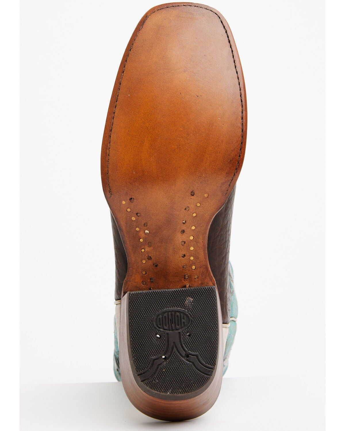 Image #7 - Hondo Boots - Bronc Rider Western Boots - Square Toe, Chocolate, hi-res
