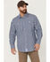 Image #1 - Resistol Men's Haven Small Plaid Print Long Sleeve Button Down Western Shirt, , hi-res