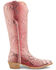 Image #2 - Tony Lama Women's Black Label Exotic Python Tall Western Boots - Snip Toe, Red, hi-res