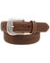 Ariat Men's Basket Weave Studded Tab Belt, Aged Bark, hi-res