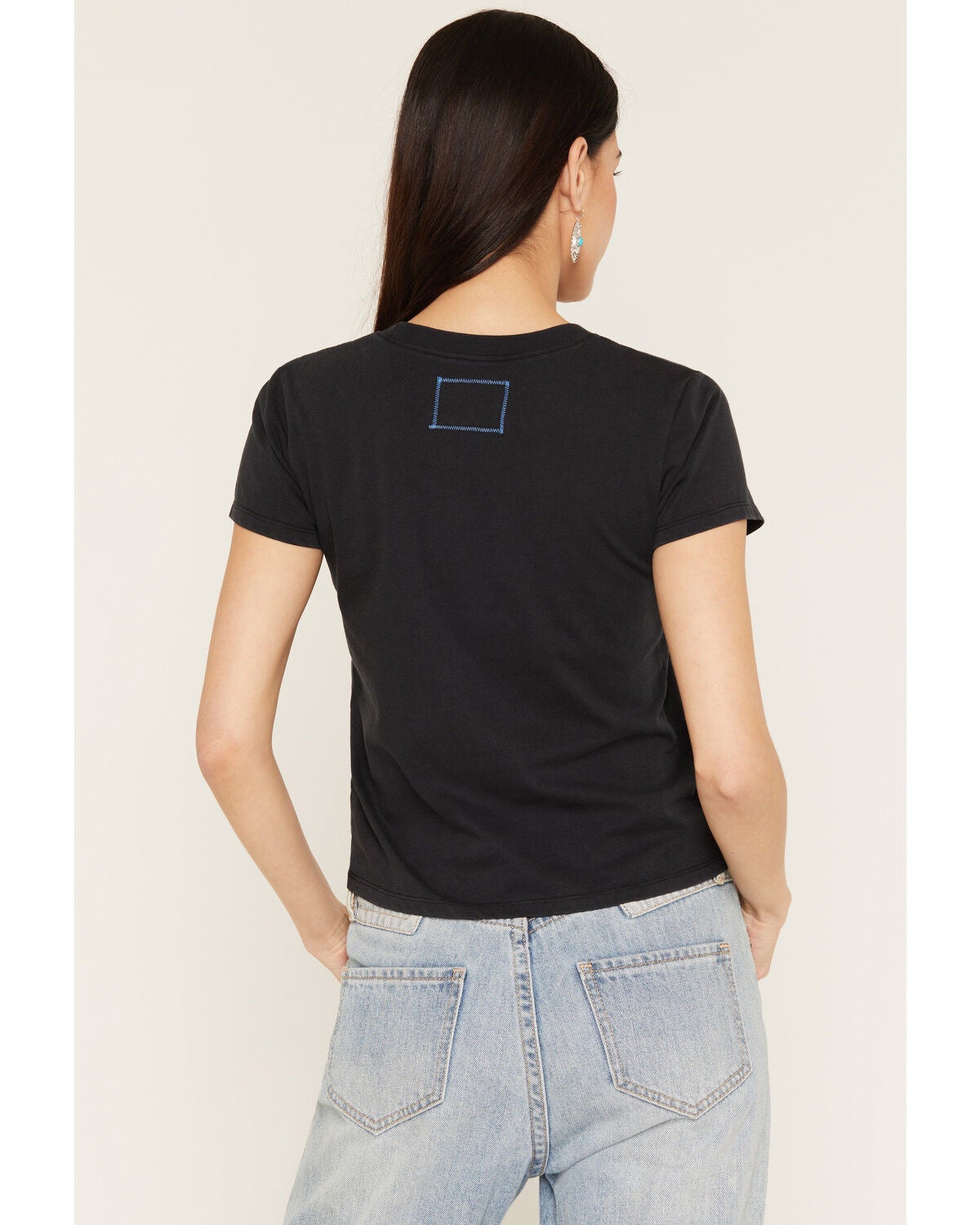 Image #4 - Blue Life Women's Cowgirl Rodeo Short Sleeve Graphic Tee, Black, hi-res