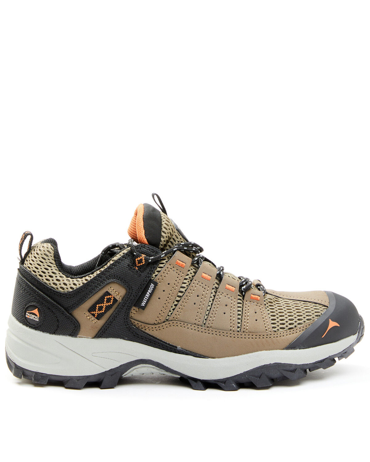 Image #2 - Pacific Mountain Men's Coosa Waterproof Hiking Boots - Soft Toe, Orange, hi-res