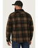 Image #4 - Brixton Men's Bowery Arctic Plaid Print Long Sleeve Snap Stretch Shirt Jacket, Black, hi-res