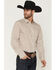 Image #2 - Gibson Trading Co Men's Arrowline Geo Stripe Print Long Sleeve Button-Down Western Shirt - Big, White, hi-res
