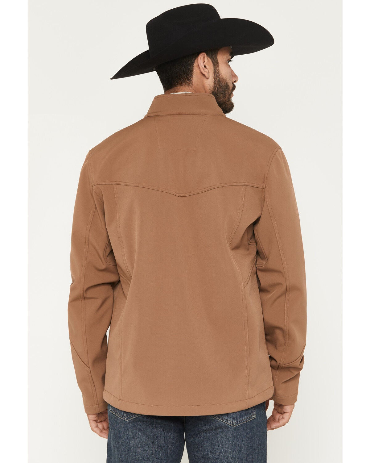 Image #4 - RANK 45&reg; Men's Richwood Solid Softshell Jacket - Big, Lt Brown, hi-res