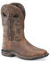 Double H Men's Wilmore Phantom Rider Waterproof Performance Western Boots - Broad Square Toe, Brown, hi-res