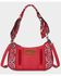 Image #1 - Wrangler Women's Braided Paisley Bandana Shoulder Bag, Red, hi-res