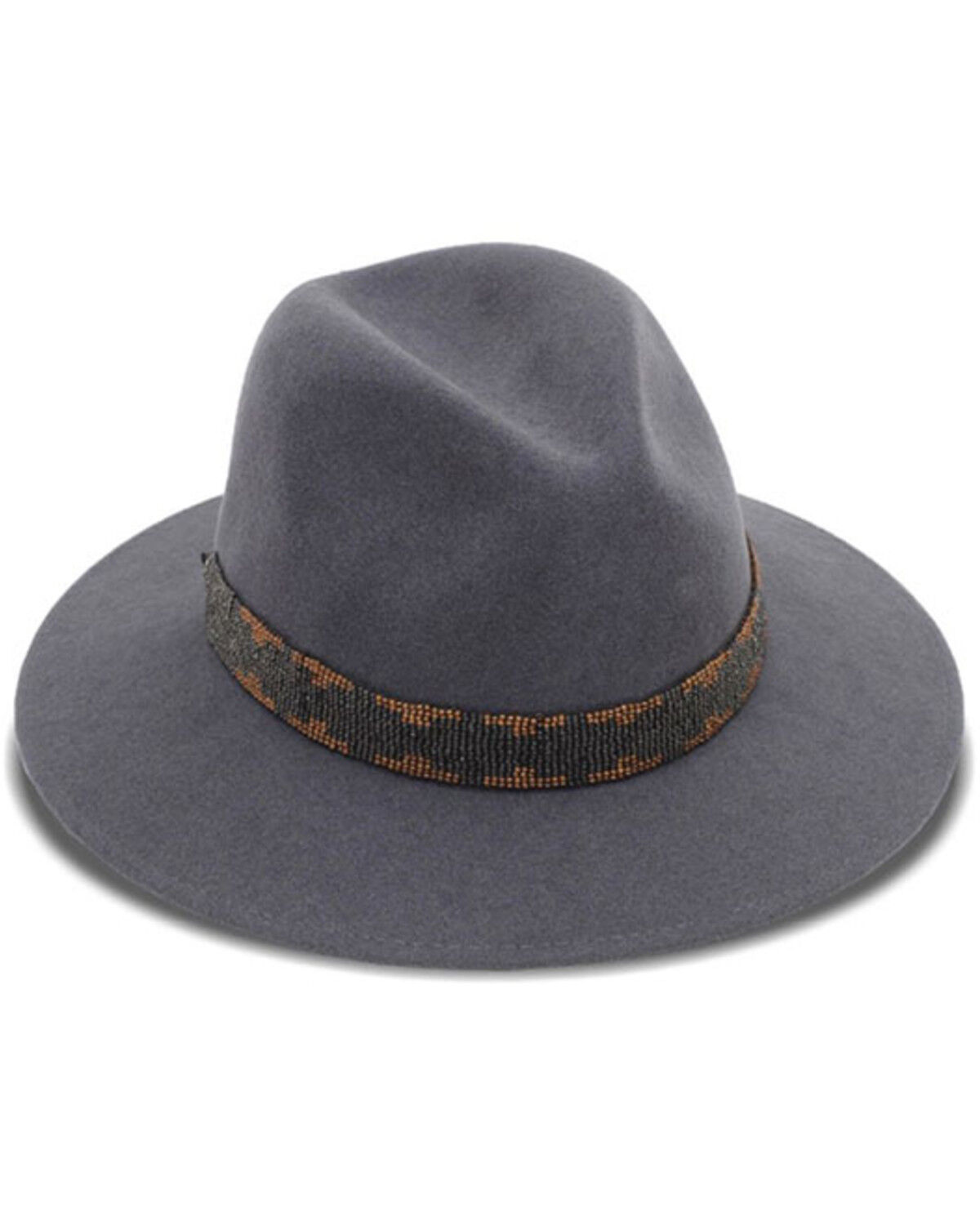 Image #1 - Nikki Beach Women's Storm Felt Western Fashion Hat, Grey, hi-res