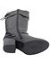 Image #6 - Milwaukee Leather Women's Back End Laced Riding Boots - Round Toe, Black, hi-res