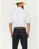 Image #4 - Ely Walker Men's Geo Print Short Sleeve Snap Western Shirt, White, hi-res