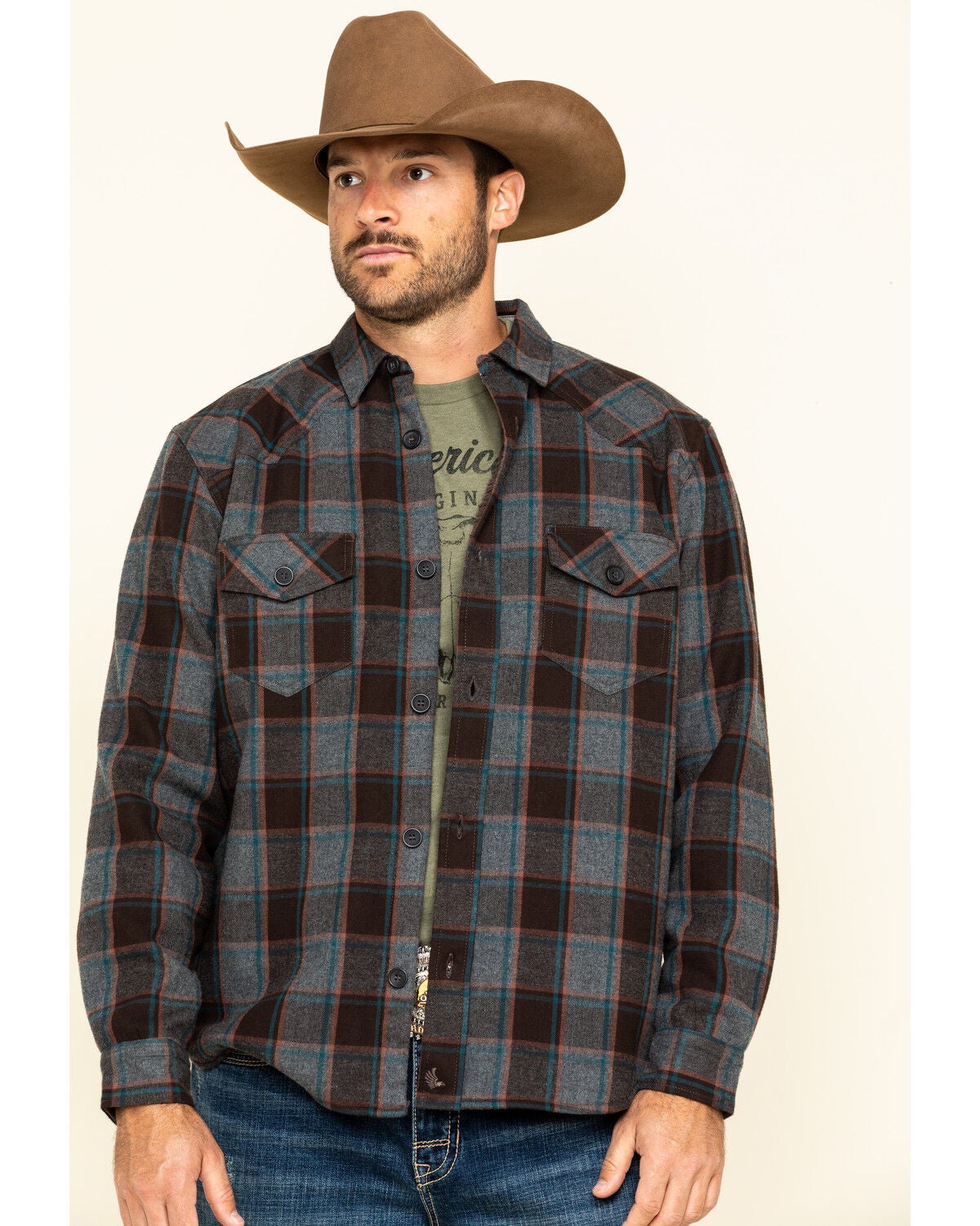 Cody james flannel jacket Clearance