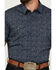 Image #3 - Gibson Trading Co Men's Medallion Print Short Sleeve Pearl Snap Western Shirt, Light Blue, hi-res
