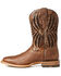 Ariat Men's Arena Record Western Performance Boots - Broad Square Toe, Brown, hi-res