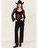 Image #1 - Dear John Women's Holly High Rise Wide Stretch Denim Jeans, Black, hi-res