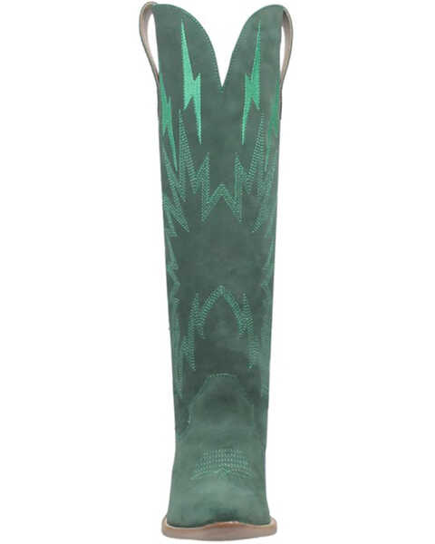 Image #4 - Dingo Women's Thunder Road Western Performance Boots - Pointed Toe, Green, hi-res