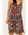 Image #3 - Idyllwind Women's Yearling Printed Fringe Mini Slip Dress, Dark Brown, hi-res