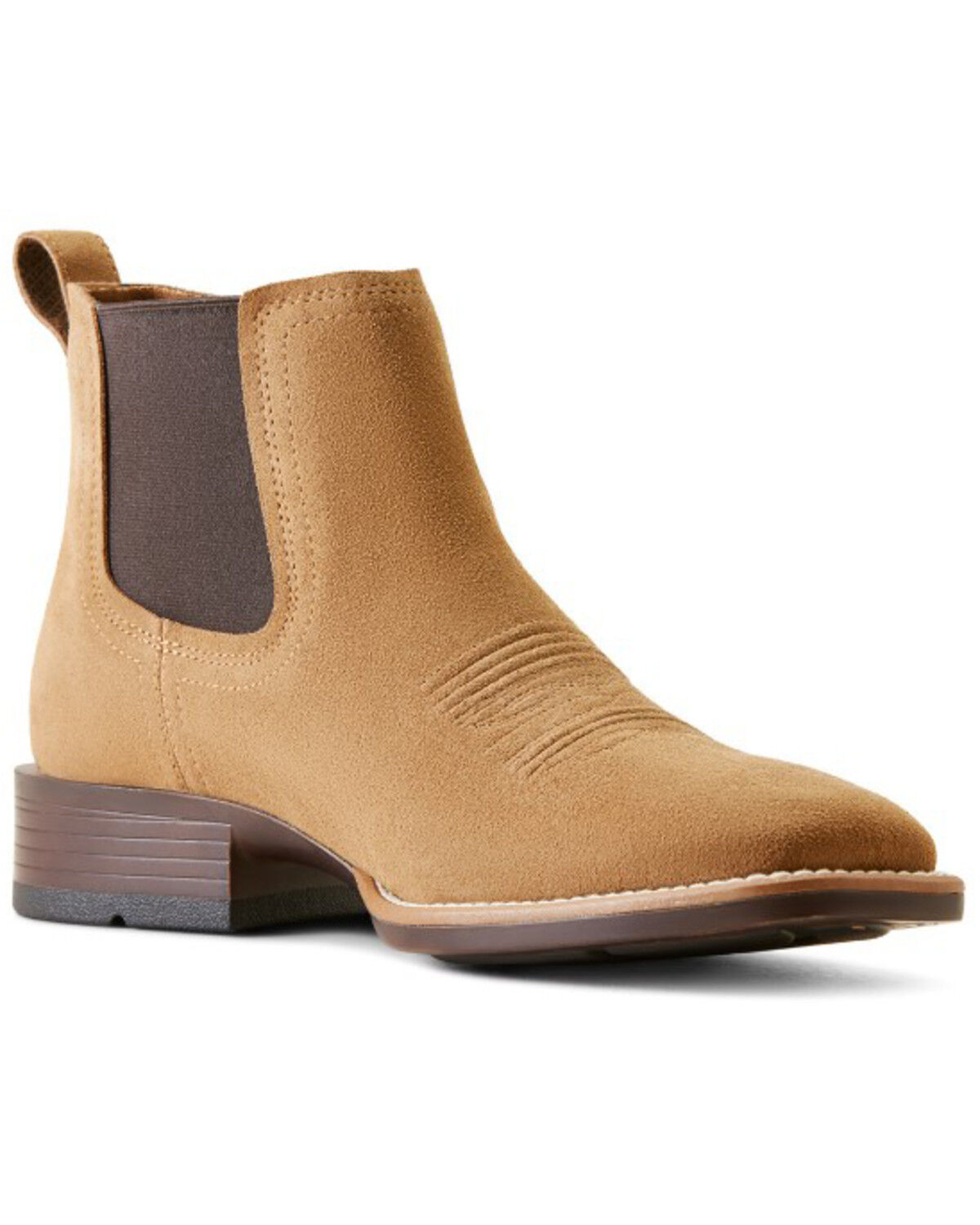 Image #1 - Ariat Men's Booker Ultra Western Boots - Broad Square Toe, Brown, hi-res