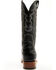 Image #5 - Tanner Mark Women's Mendocino Tooled Western Boots - Broad Square Toe, Black, hi-res