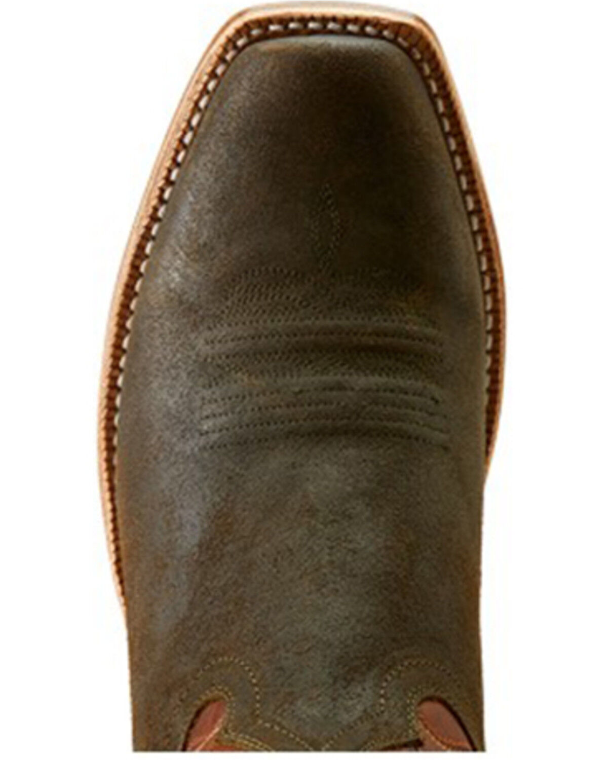 Image #4 - Ariat Men's Futurity Time Roughout Western Boots - Square Toe, Dark Green, hi-res
