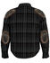 Image #2 - Milwaukee Performance Men's Aramid Reinforced Flannel Biker Shirt , Black/blue, hi-res