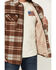 Image #3 - Dakota Grizzly Men's Burke Plaid Print Sherpa Lined Jacket, Red, hi-res