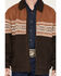 Image #3 - Wrangler Men's Southwestern Border Print Quilt Lined Bomber Jacket, Chocolate, hi-res