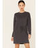 Wishlist Women's Sweatshirt Dress, Charcoal, hi-res
