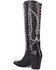 Image #5 - Dingo Women's Diamonds Forever Tall Western Boots - Round Toe, Black, hi-res
