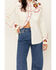 Image #3 - Rockmount Ranchwear Women's Vintage Floral Embroidered Long Sleeve Snap Western Shirt, Ivory, hi-res
