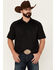 Ariat Men's AC VentTEK Short Sleeve Polo Shirt, Black, hi-res