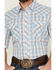 Image #3 - Wrangler 20X Men's Advanced Comfort Plaid Print Short Sleeve Snap Stretch Western Shirt , Blue, hi-res