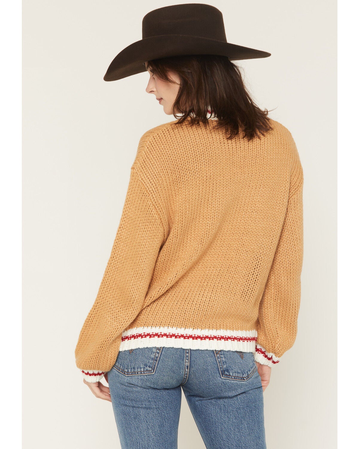 Image #4 - Baevely Women's Rodeo Sweater, Camel, hi-res