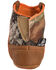 Image #5 - Double Barrel Infant Boys' Gunner Mossy Oak Western Booties - Round Toe, Brown, hi-res