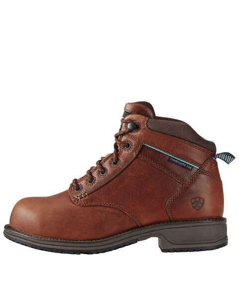 Image #2 - Ariat Women's Casual Lace Work Boots - Composite Toe, Brown, hi-res