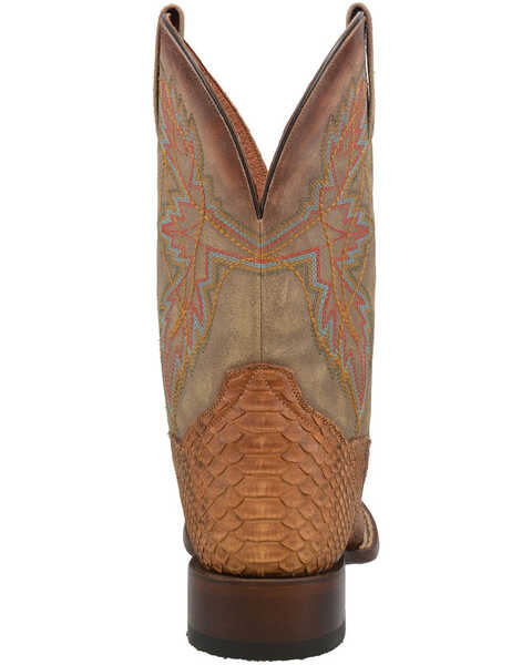 Image #4 - Dan Post Men's Dry Gulch Python Exotic Boots - Broad Square Toe, Tan, hi-res