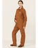 Image #1 - Carhartt Women's Rugged Flex® Relaxed Fit Canvas Coveralls , Tan, hi-res