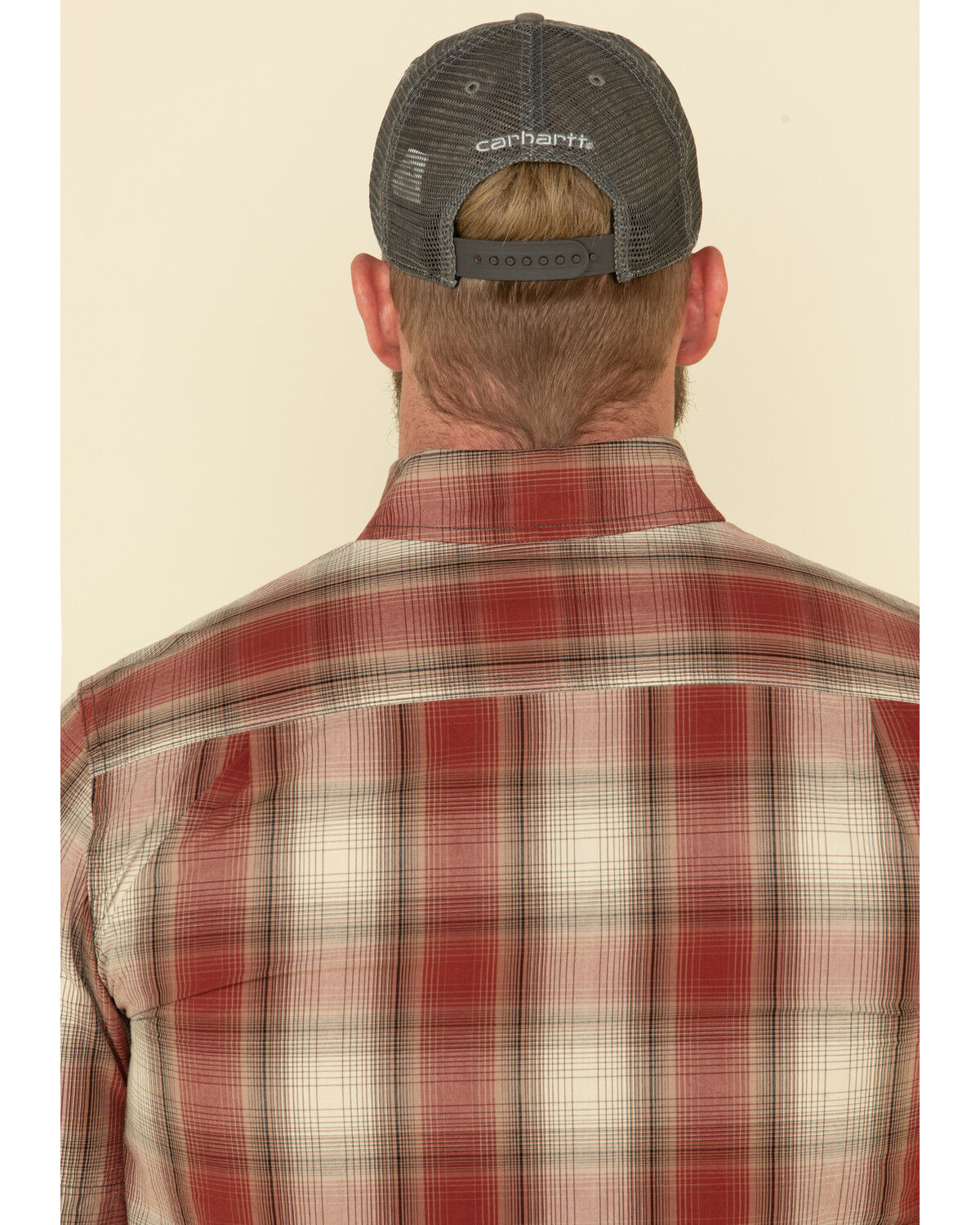 plaid carhartt hat