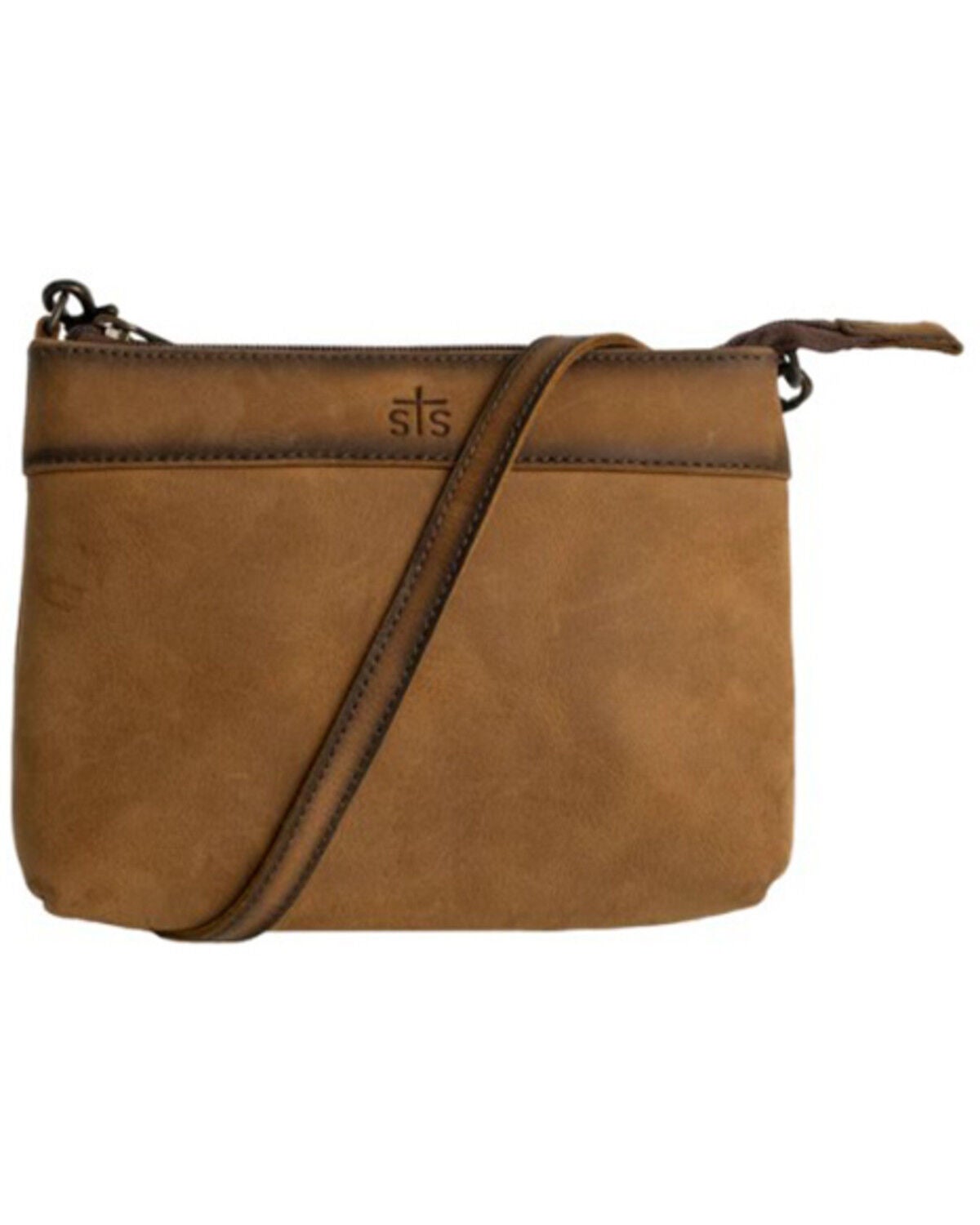 Image #1 - STS Ranchwear by Carroll Women's Grace Crossbody, Brown, hi-res