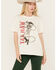 Image #1 - Blended Women's Yeehaw Skeleton Graphic Tee, Ivory, hi-res