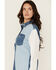 Image #2 - Wrangler Retro Women's Color Block Denim Long Sleeve Snap Western Shirt, Blue, hi-res