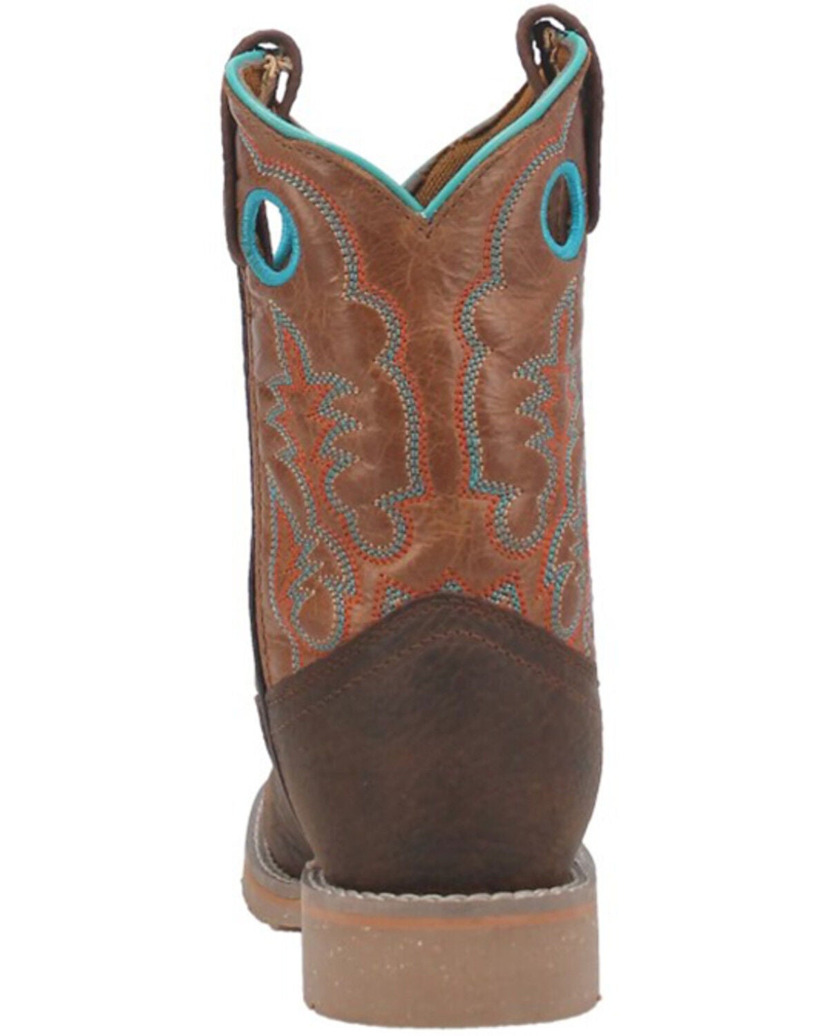 Dan Post Boys' Rye Western Boots - Broad Square Toe, Brown