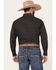 Image #4 - Ely Walker Men's Geo Print Long Sleeve Pearl Snap Western Shirt, Black, hi-res
