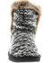 Lamo Footwear Girls' Black & White Sheepskin Boots, Black, hi-res